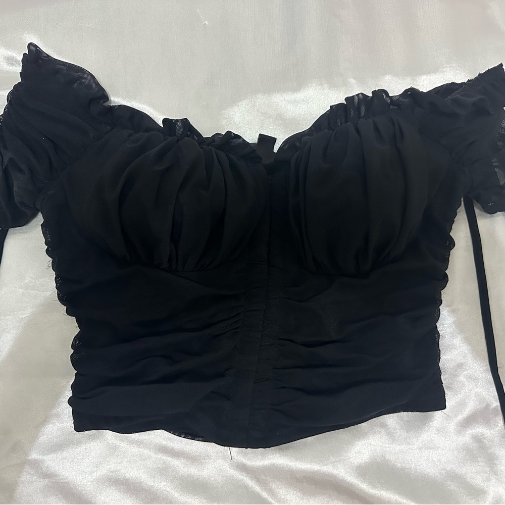 Black medium windsor corset shirt worn twice.